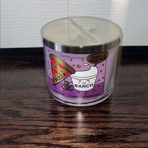 Bath & Body Works Pizza & Ranch 3-Wick Candle